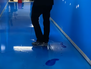 Blue Epoxy Hallway